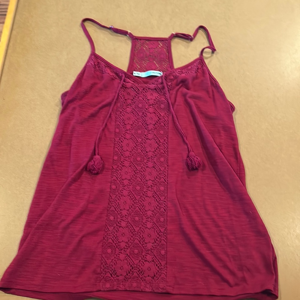 Maurice’s Red Lace Detail Tank